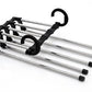 5 In 1 Wardrobe Hanger Multi-functional Clothes Hangers Pants Stainless Steel Magic Wardrobe Clothing Hangers For Clothes Rack