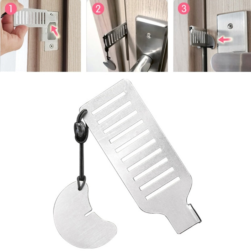 Punch-free Portable Door Blocker Anti-theft Lock