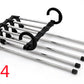 5 In 1 Wardrobe Hanger Multi-functional Clothes Hangers Pants Stainless Steel Magic Wardrobe Clothing Hangers For Clothes Rack